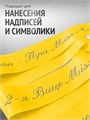 Сатиновая лента 100мм*200м для термотрансферной печати прочная, износостойкая, для наград, выпускных и маркировки. 263